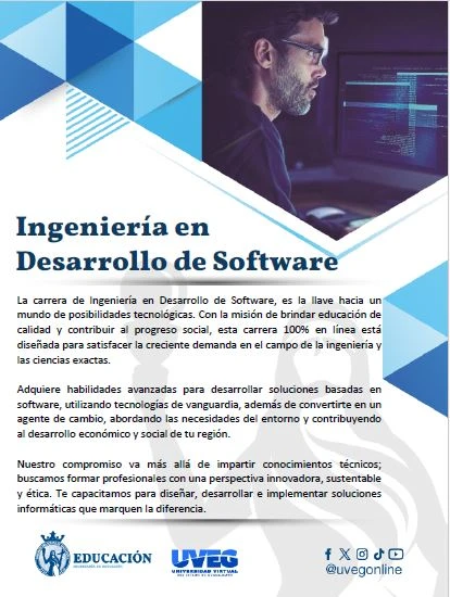 Estudia Ingenieria en Desarrollo de Software