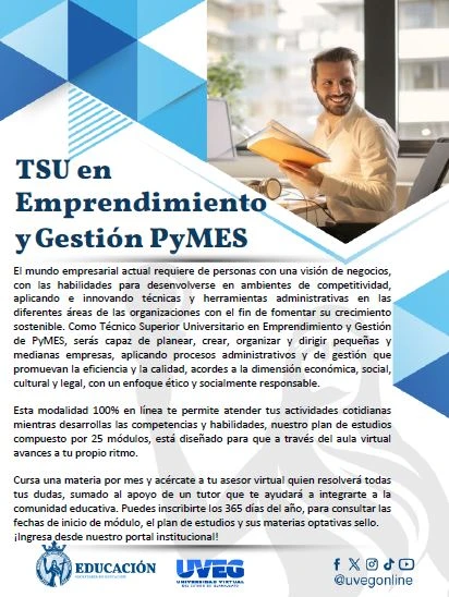 Infografía TSU en Emprendimiento y Gestión de PyMES